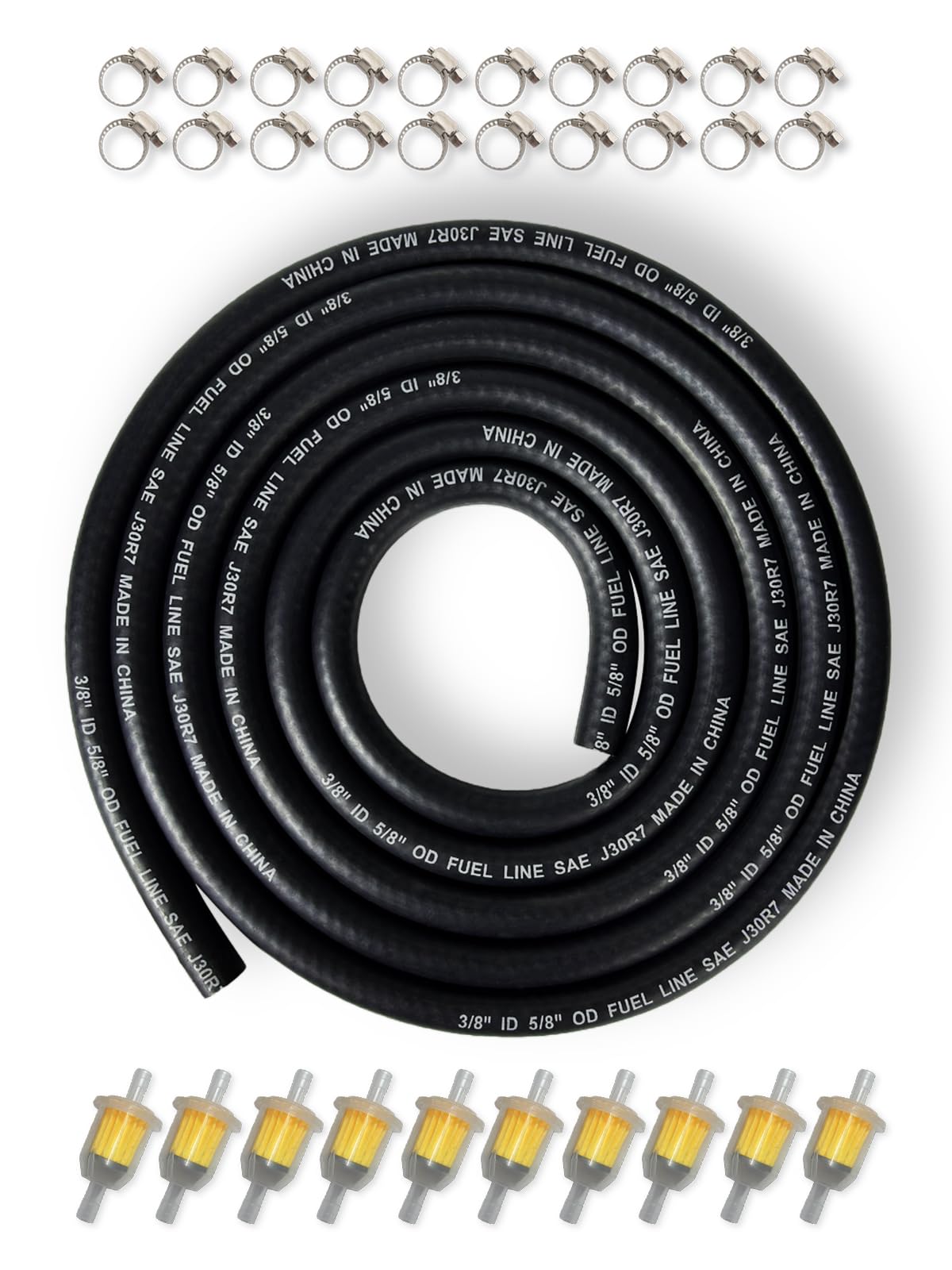 Amazon.com: YAMAKATO 3/8 Fuel Hose Line NBR Braided SAE J30R7 26
